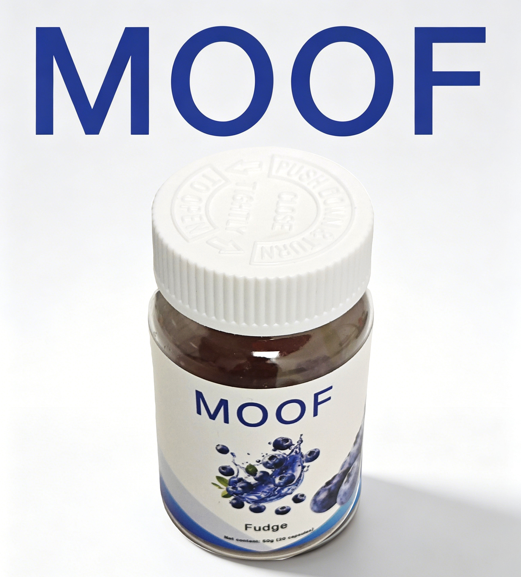 MOOF Fudge, 20 Pieces Sugar Free Gummy Fudge 50g Per Bottle, for Daily Support - Image 4