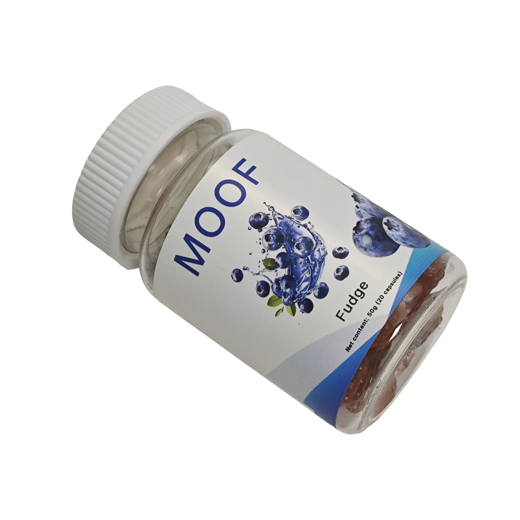 MOOF Fudge, 20 Pieces Sugar Free Gummy Fudge 50g Per Bottle, for Daily Support - 图片 4