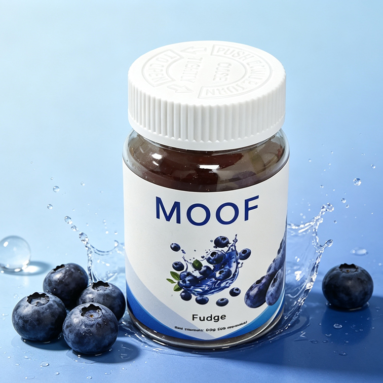 MOOF Fudge, 20 Pieces Sugar Free Gummy Fudge 50g Per Bottle, for Daily Support - Image 2