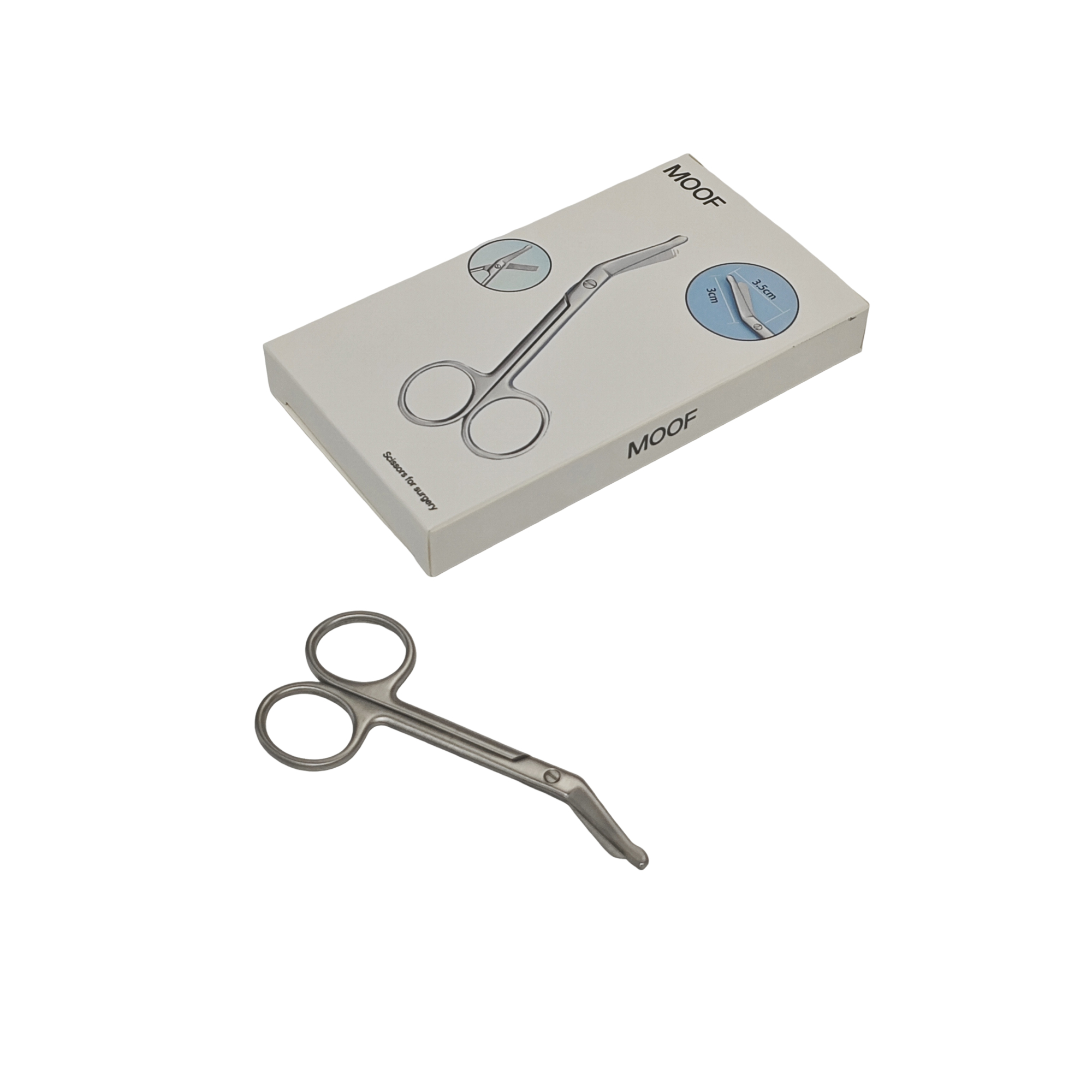 MOOF Stainless Steel Scissors for surgery for Hospital, Home First Aid, Nursing Students - 图片 5