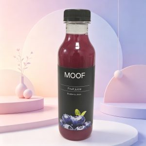 MOOF Blueberry Fruit juice, Ready to Drink Concentrated Blueberry Beverage, Portable Plastic Bottle