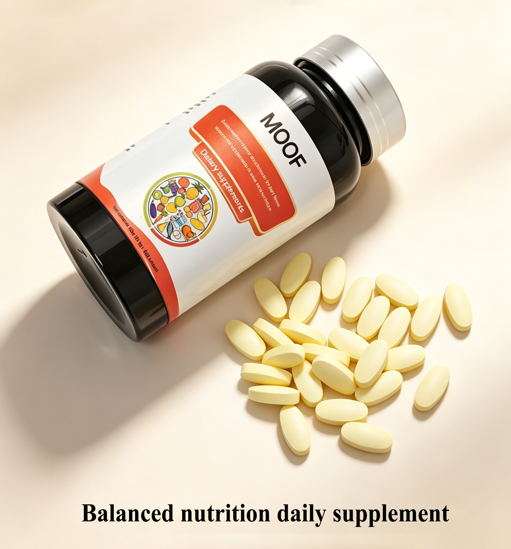 MOOF Daily Dietary supplements to Reduce Fatigue, 100 Tablets - 图片 2