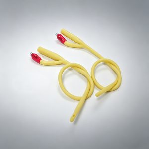 MOOF Two-Way Latex Medicinal Catheter, Flexible Disposable Drainage Tube with Inflatable Tip, Soft Smooth Medical Auxiliary Tubing for Professional Use