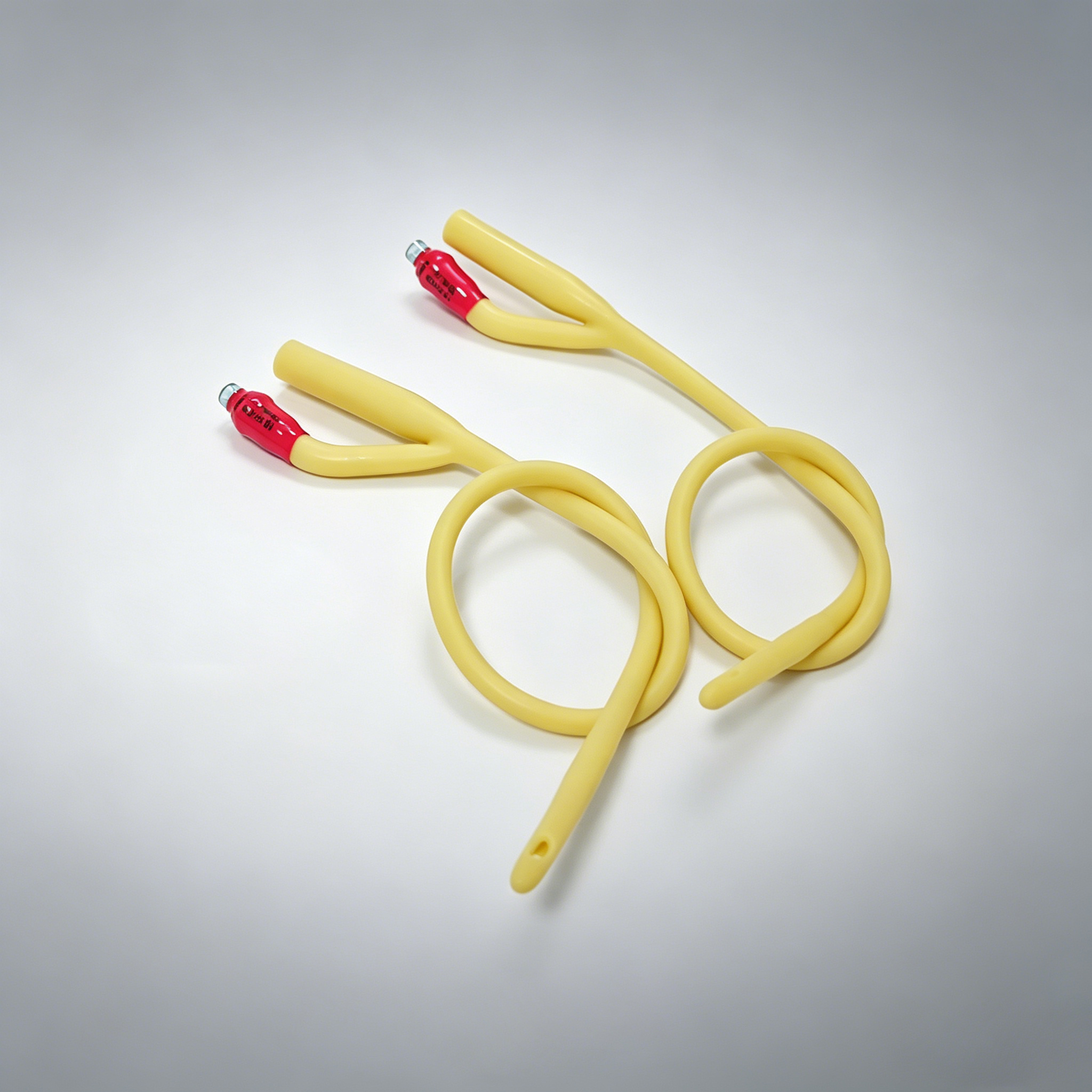 MOOF Two-Way Latex Medicinal Catheter, Flexible Disposable Drainage Tube with Inflatable Tip, Soft Smooth Medical Auxiliary Tubing for Professional Use