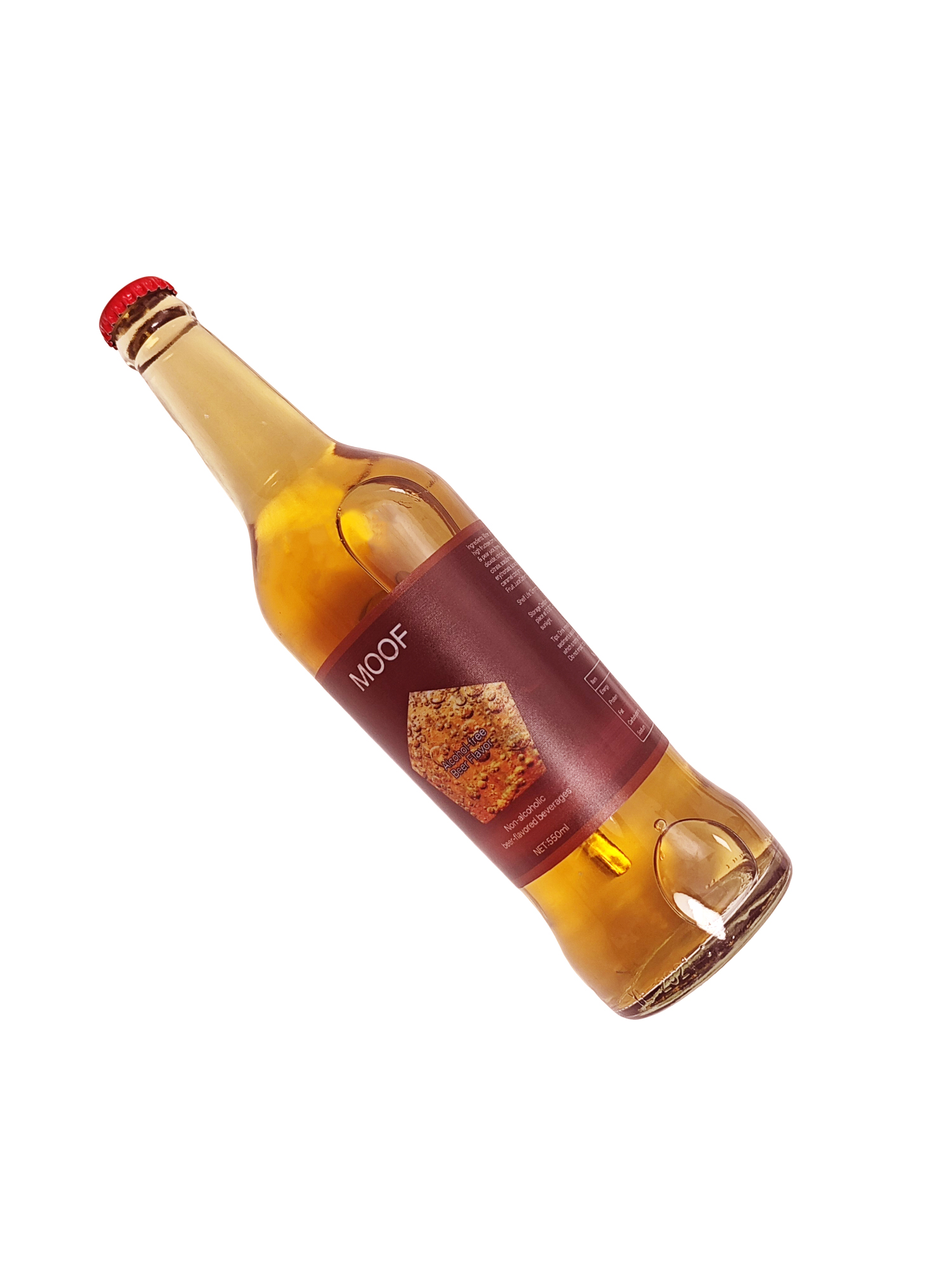 MOOF Non-alcoholic beer-flavored beverages, Zero Alcohol Malt Drink, 550ml, Pack of 8 - Image 4