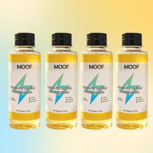 MOOF Syrups for making energy drinks, Taurine B Vitamin Energy Base Mix, 1:24 Dilution Ratio, 300g Bottles, Pack of 4