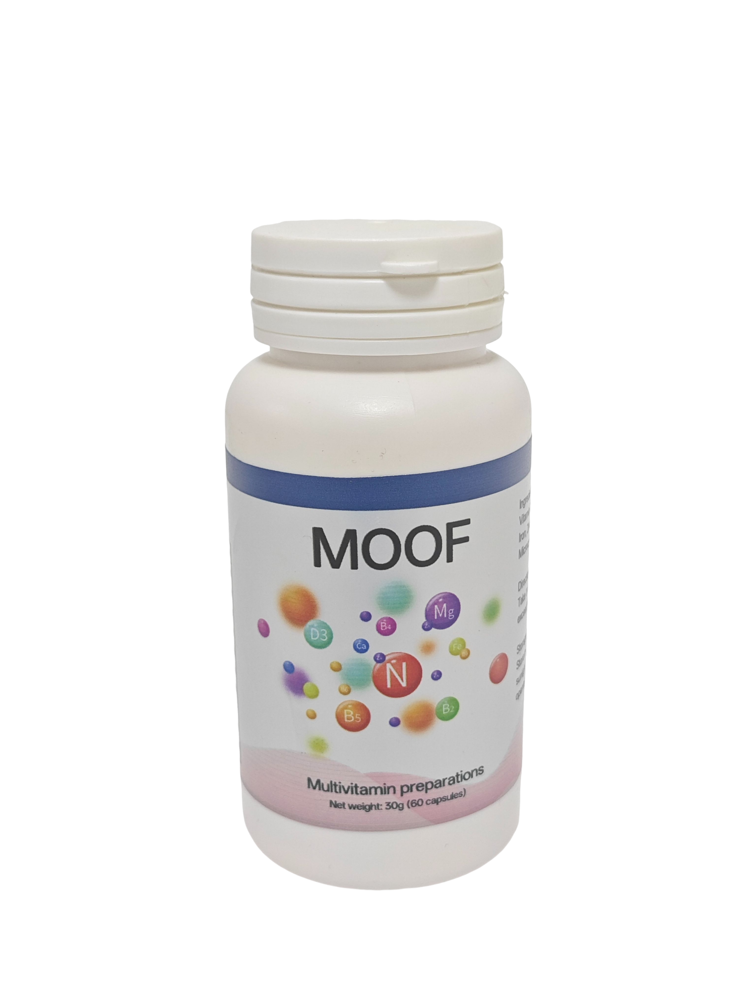 MOOF Daily Multivitamin preparations for Men Women, 60 Count - Image 2