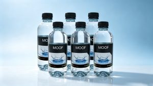 MOOF Pure Drinking Water Beverage, Portable Daily Hydration Clear Water Bottle, 6 Bottle