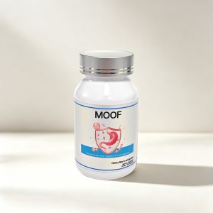MOOF Dietary fiber to aid digestion, , Natural Gut Health Supplement with Aloe, Shiitake Mushroom, Hawthorn Fruit & Hemp Seed