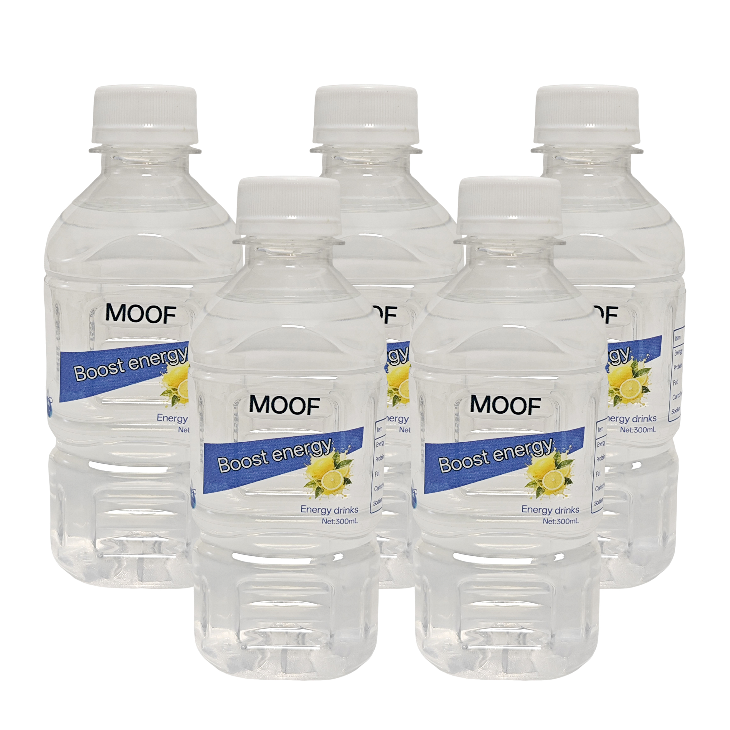 MOOF Energy drinks for Workout Daily Use,Lemon Flavor Hydration Sports Drink,5 pack