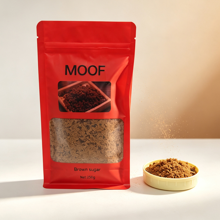 MOOF Brown sugar for for Tea, Coffee & Hot Drinks, Resealable Packaging for Daily Beverage & Pastry Making - Image 2