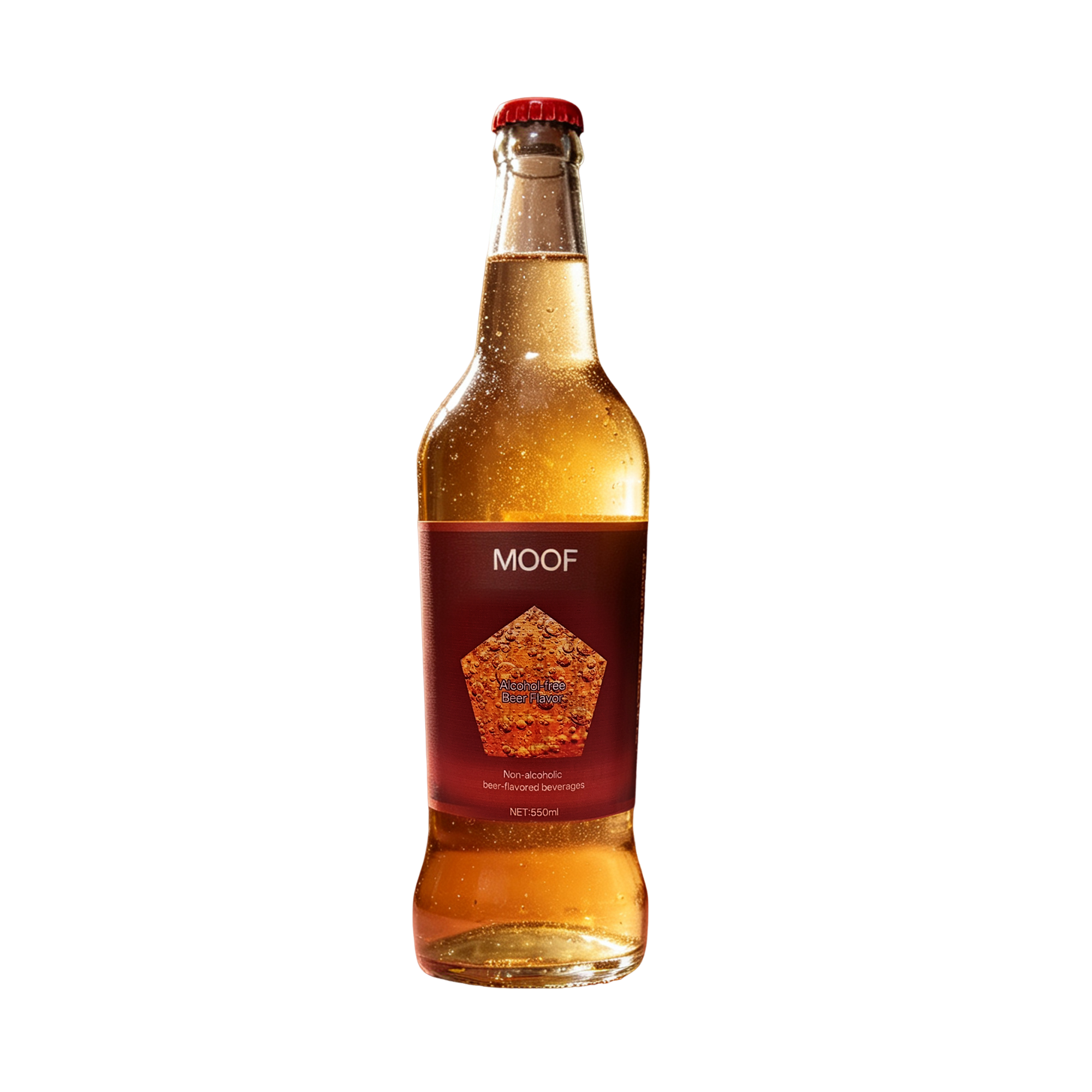 MOOF Non-alcoholic beer-flavored beverages, Zero Alcohol Malt Drink, 550ml, Pack of 8 - Image 5